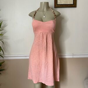 Tommy Bahama Women’s Y2K Vintage Beaded V-Neck Halter Dress